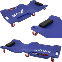 Pojazdná dielenská ležanka s podhlavníkom a 6 otočnými kolieskami