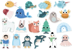 Vilac Drevené magnetky Island