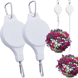 Výsuvný stropný záves na kvetináče s nastaviteľným popruhom (2 ks)