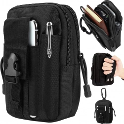 Taktické molle puzdro na opasok – čierne, vodoodolné