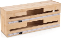 Bambusový dvojitý dávkovač fólií 2v1