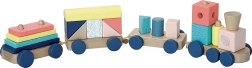 Farebná drevená lokomotíva Vilac
