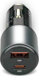Autonabíjačka 83 W s USB‑C PD a USB‑A QC3.0 čierna