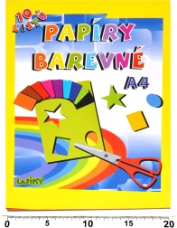 Farebné papiere A4 180 g/m², 10 listov