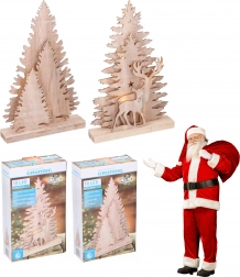 Vianočný stromček 25 cm s 10 LED svetlami GRUNDIG