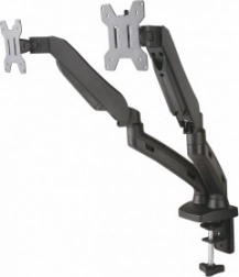 Stolový držiak s plynovou pružinou pre 2 monitory LED/LCD 13-27 palcov