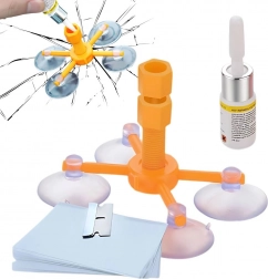 Sada na opravu čelného skla – živica na praskliny a odštiepy