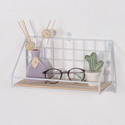 Nástenná polica LOFT štýl 25 cm – biela