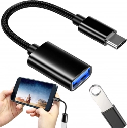 USB-C na USB-A 3.0 OTG adaptér s opleteným káblom