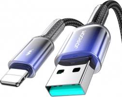 Joyroom nabíjací kábel USB‑A na Lightning 3 A 1,2 m čierny
