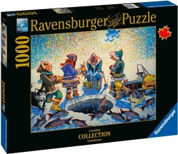 Ravensburger puzzle Ľadový rybolov 1000 dielikov