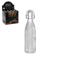 Fľaša 550 ml okrúhla s mechanickým uzáverom
