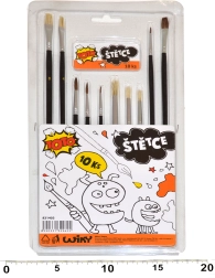 Súprava štetcov na maľovanie - 10 ks