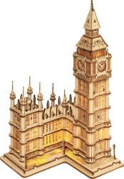 ROBOTIME drevené 3D puzzle Big Ben – svietiaca hodinová veža