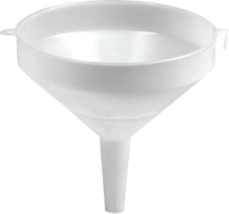 Plastový lievik 40 cm biely
