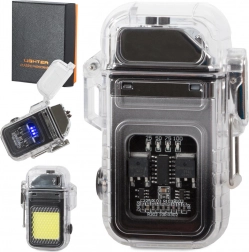Plazmový zapaľovač s LED svietidlom, USB nabíjateľný, vodoodolný
