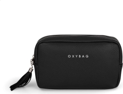 Kozmetická taška Emily z kože čierna