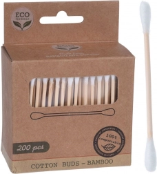 Bambusové kozmetické tyčinky biodegradovateľné 200 ks