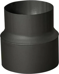 Dymová rúrková redukcia 180/160 mm, čierna