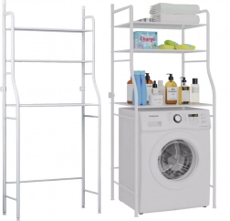 Praktická kúpeľňová polica nad práčkou