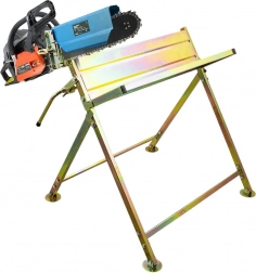 Skladací stojan na rezanie dreva s držiakom na pílu, 45 cm, nosnosť 120 kg
