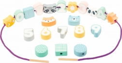 Navliekacie drevené koráliky v pastelových farbách SMALL FOOT