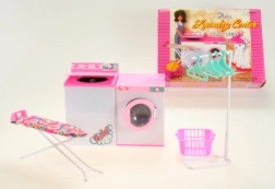 Glorie práčovňová sada pre bábiky s práčkou, sušičkou a žehliacou doskou