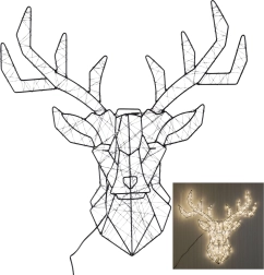 LED ozdoba jeleňa