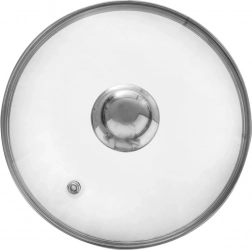 sklenená pokrievka 20 cm s nerezovým okrajom