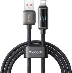 USB-A na Lightning kábel Mcdodo s LED displejom 1,2 m