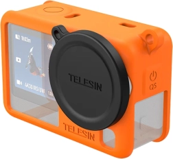 Telesin silikónové ochranné puzdro pre DJI Osmo Action 6 – oranžové