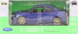 Kovový model Subaru Impreza WRX STI 1:24 s otváracími dielmi