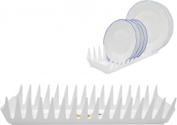 Plastový odkvapkávač na taniere 39 cm biely