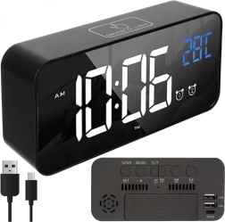 Moderný multifunkčný LED budík IZOXIS