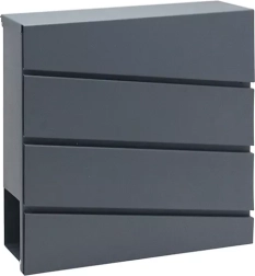 Poštová schránka z galvanizovanej ocele s držiakom na noviny