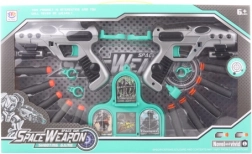 Sada vesmírnych pištolí na penové náboje pre deti 6+