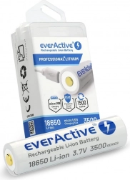 Batéria EverActive 18650 s micro USB 3500mAh
