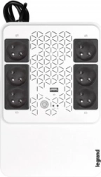 UPS záložný zdroj LEGRAND Keor Multiplug 600 VA s AVR, 6 zásuviek FR, USB a RJ45