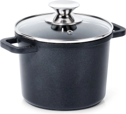 Vysoký žulový hrniec so sklenenou pokrievkou 2 l GRANDE