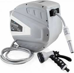 Automatický nástenný záhradný bubnový hadicový navijak 30 m s postrekovačom BITUXX