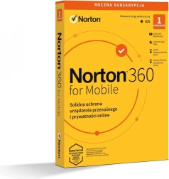 Norton 360 Mobile – predplatné na 1 rok pre 1 používateľa a 1 zariadenie