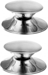 Oceľové gombíky na pokrievky GRANDE, 2 ks