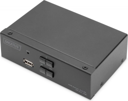 2-portový KVM prepínač DisplayPort 4K 60 Hz s USB a audio