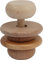 Drevené prírodné hryzátko pre bábätká