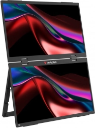 Duálny prenosný dotykový monitor 2× 15,6" Full HD 60 Hz