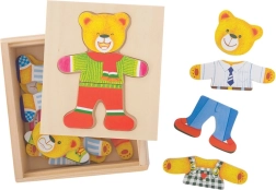 Obliekacie puzzle pán medveď od Bigjigs Toys