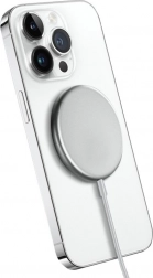 Bezdrôtová Nabíjačka MagSpot MagSafe 15W Strieborná