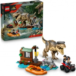 T-rex a útek po rieke – LEGO Jurassic World stavebnica pre deti od 5 rokov