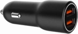 duálny USB-A auto nabíjačka QC3.0 36W čierna