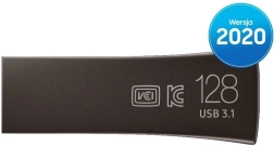 USB flash disk BAR Plus 128 GB, USB 3.1, titánovo sivý